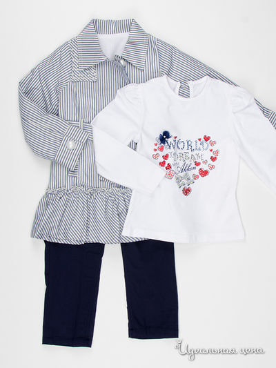 Комплект Akkon, цвет синий, молочный