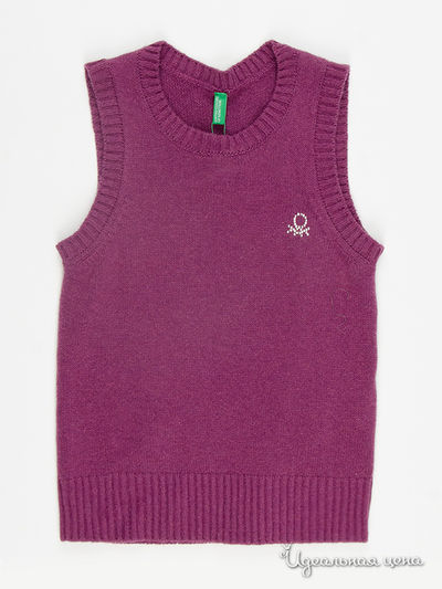 Жилет Benetton, цвет малиновый
