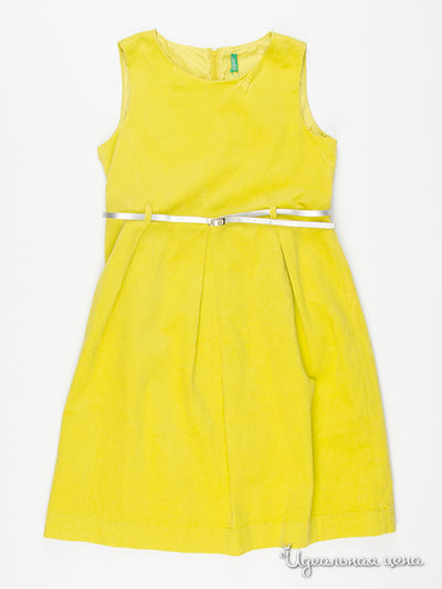Платье Benetton, цвет желтый