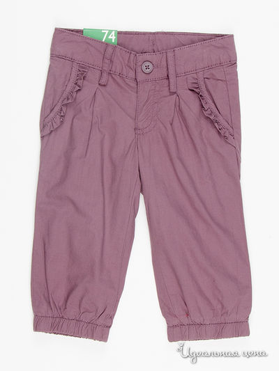 Брюки Benetton, цвет розовый