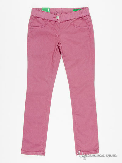 Брюки Benetton, цвет розовый
