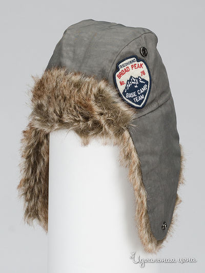 Шапка Benetton, цвет серый