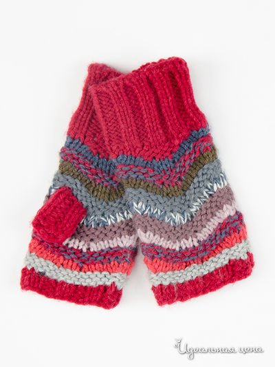 Митенки Benetton, цвет красный