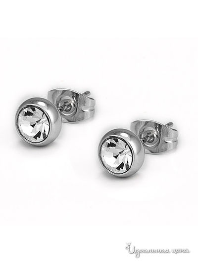 Серьги Ice & High, цвет серебряный