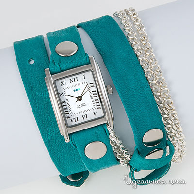 Часы La Mer, цвет цвет бирюзовый / серебристый