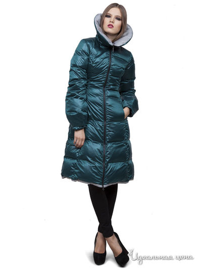 Пальто Doctor E, цвет зеленый, серый