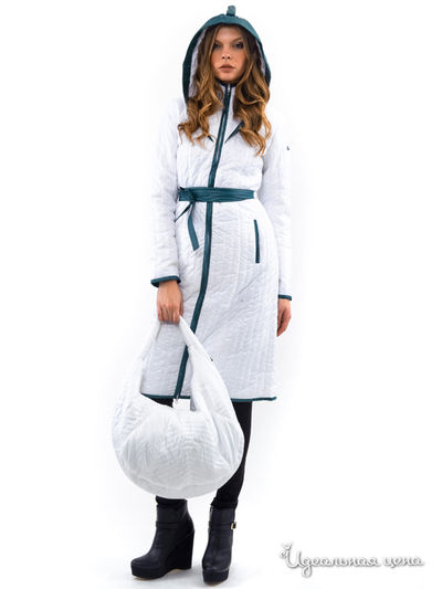 Пальто Doctor E, цвет белый, зеленый