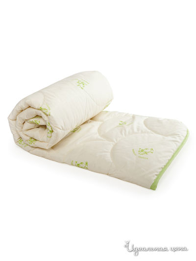 Одеяло, 140x205 см Naturall, цвет белый, зеленый
