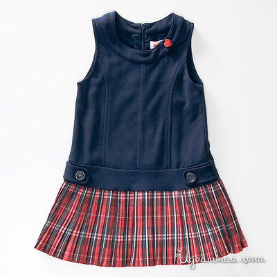 Сарафан Mirtillo, цвет цвет синий / принт клетка