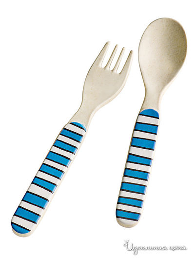 Детский набор для еды Lurch, цвет голубой