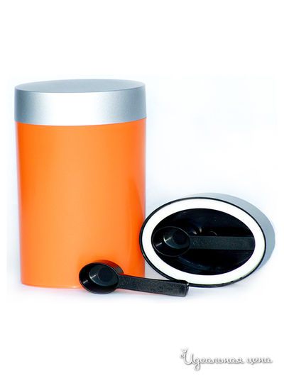 Контейнер для хранения Olala, цвет оранжевый, серебряный