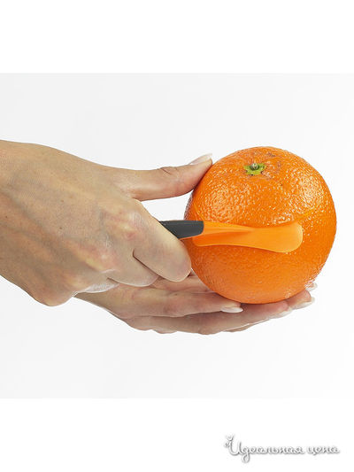 Нож для чистки апельсинов Lurch, цвет черный,  оранжевый