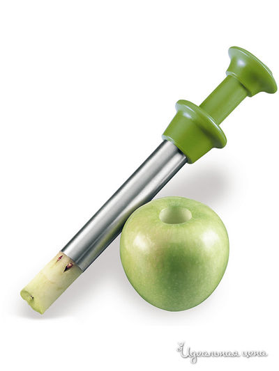 Удалитель сердцевины из яблока Lurch, цвет салатовый, серебряный