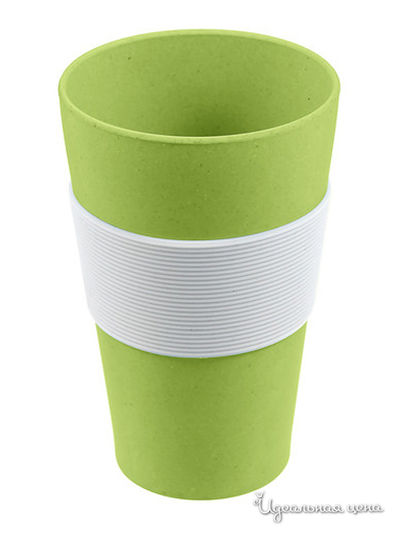 Стакан с силиконовой защитной накладкой, 0,3 л Lurch, цвет зеленый