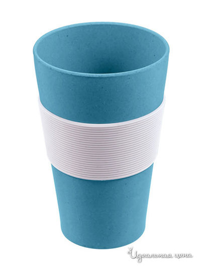 Стакан с силиконовой защитной накладкой, 0,3 л Lurch, цвет голубой