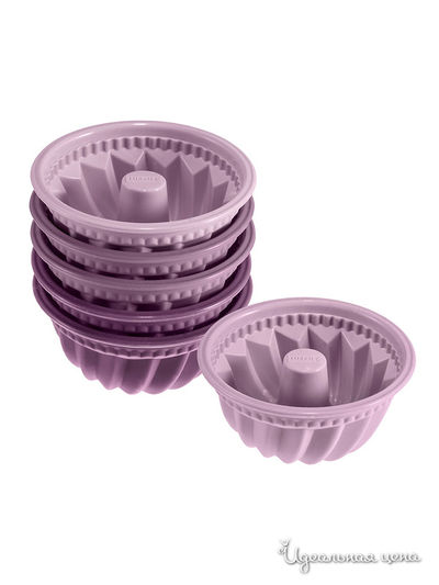 Силиконовые формы для выпечки, 6 шт Lurch, цвет фиолетовый
