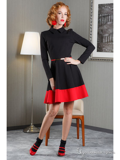 Платье Tasha Martens, цвет черный, красный