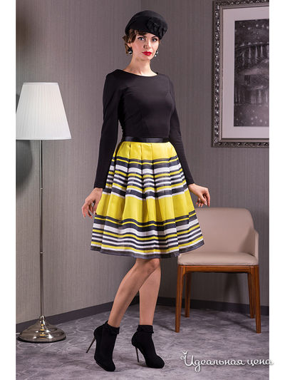 Платье Tasha Martens, цвет черный, желтый