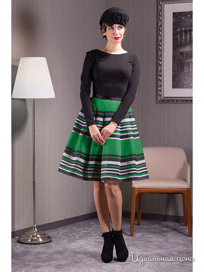 Платье Tasha Martens, цвет черный, зеленый