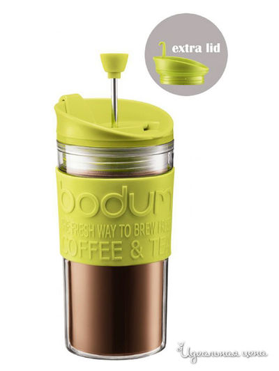 Кофейник дорожный, 0.35 л Bodum, цвет зелёный