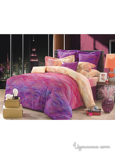 Комплект постельного белья Евро Dream Time Store, цвет Мультиколор