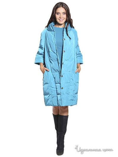 Пальто Com-Mix, цвет голубой