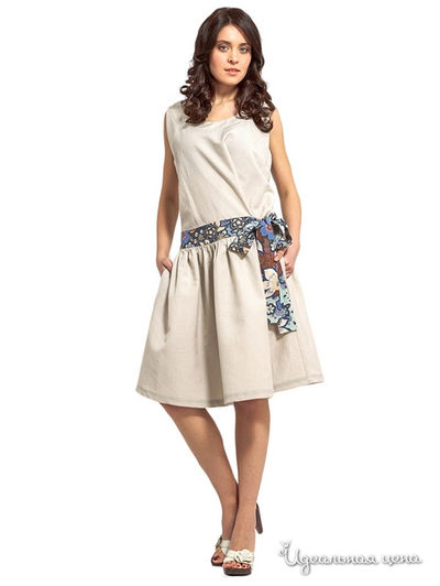 Платье Com-Mix, цвет бежевый