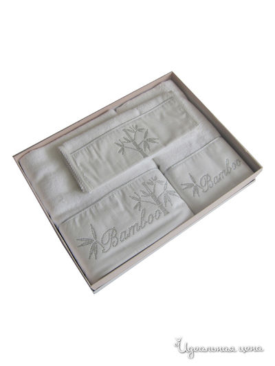 Набор полотенец, 3 шт Maisond&#039;or, цвет белый