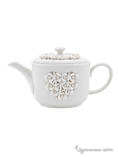 Чайник, 650 мл Elff Decor, цвет белый