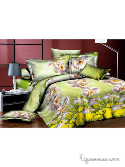 Комплект постельного белья Евро La Crème, цвет Мультиколор