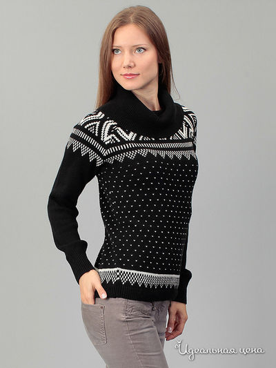 Джемпер Tom Tailor, цвет черный, белый