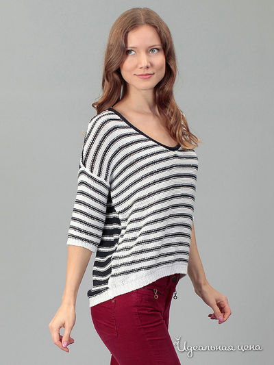 Джемпер Tom Tailor, цвет белый, черный