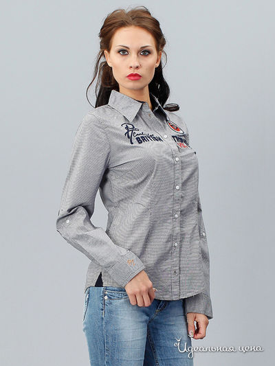 Блуза Tom Tailor, цвет серый