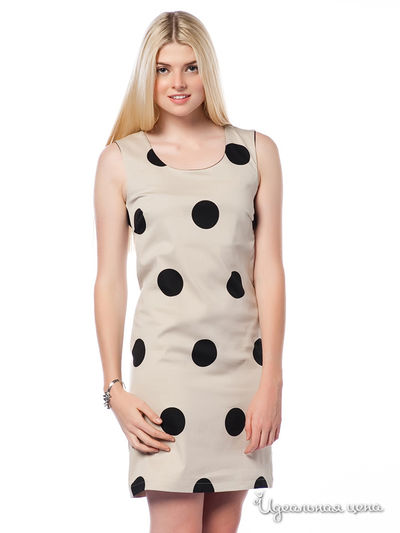 Платье Aspesi, цвет бежевый, черный