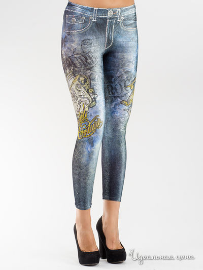 Леггинсы Bejeweled by Susan Fixel, цвет голубой