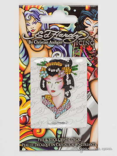 Наклейки Ed Hardy, цвет черный, розовый