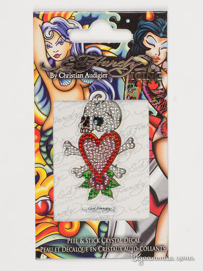 Наклейки Ed Hardy, цвет серый, красный