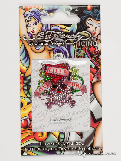 Наклейки Ed Hardy, цвет сиреневый