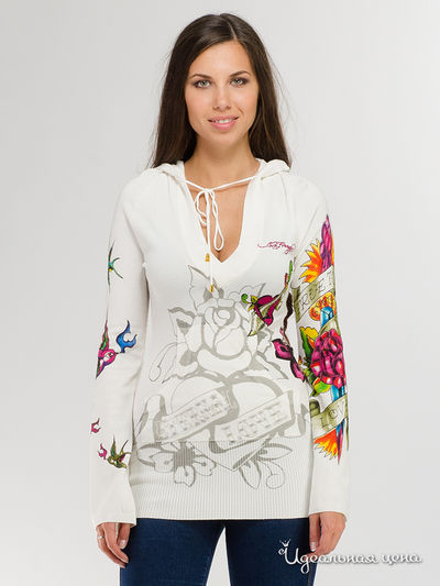Олимпийка Ed Hardy, цвет молочный