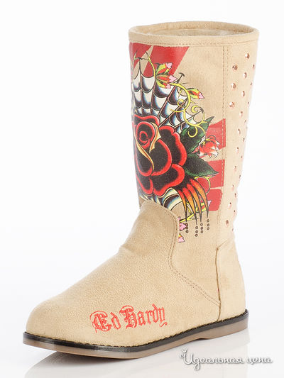 Сапоги Ed Hardy, цвет песочный