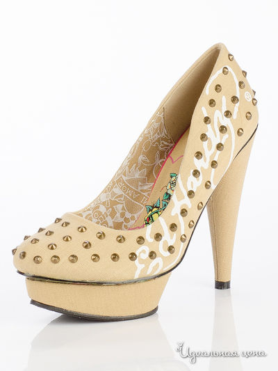 Туфли Ed Hardy, цвет бежевый