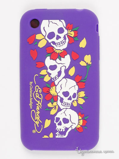 Чехол для IPHONE 3G, 3GS Ed Hardy, цвет фиолетовый