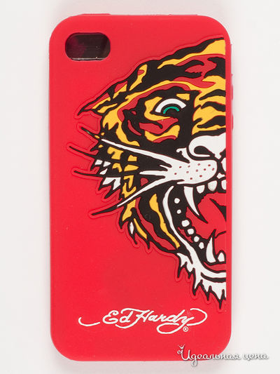 Чехол для IPHONE 4G, 4S Ed Hardy, цвет красный