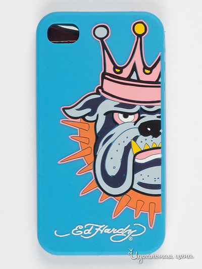 Чехол для IPHONE 4G, 4S Ed Hardy, цвет синий