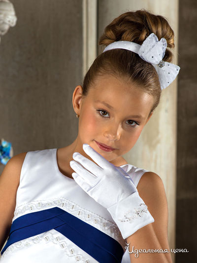 Ободок Perlitta, цвет белый