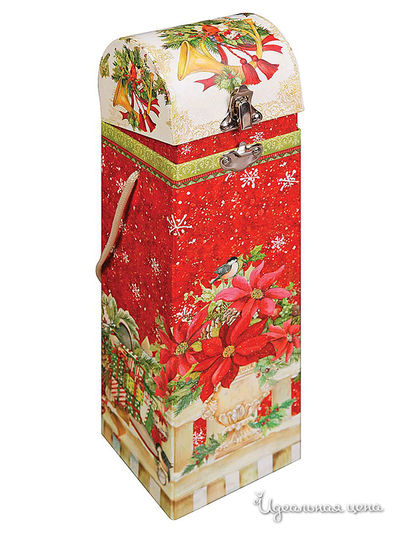 Новогодняя упаковка для бутылки Mister Christmas, цвет мультиколор