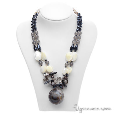 Колье Migura, цвет серый, белый