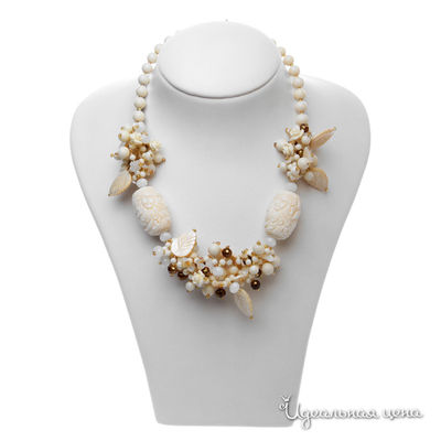 Колье Эсмеральда, цвет белый, коричневый