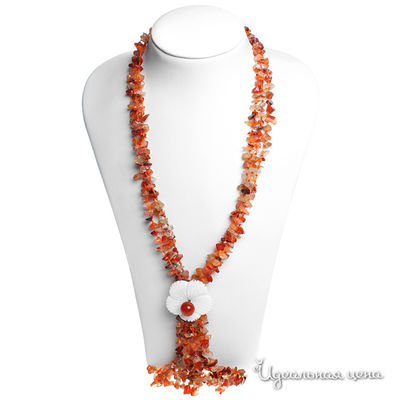 Колье Эсмеральда, цвет белый, бирюзовый