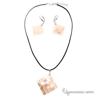 Комплект Эсмеральда, цвет белый, черный, серебряный